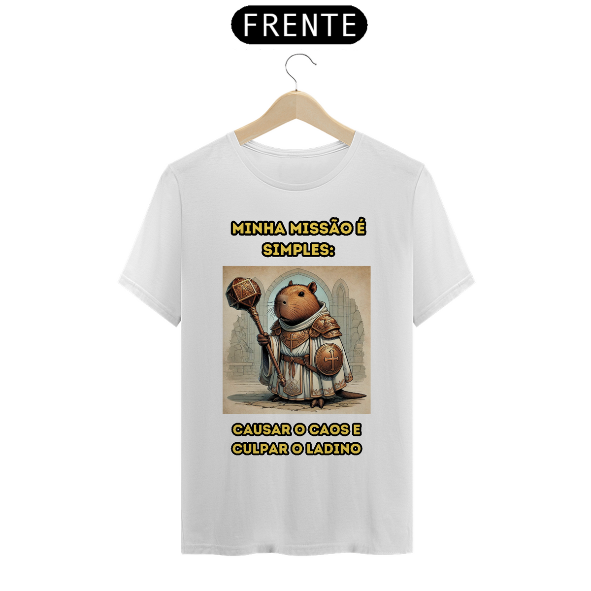 Nome do produto: T-Shirt Classic RPG cômica