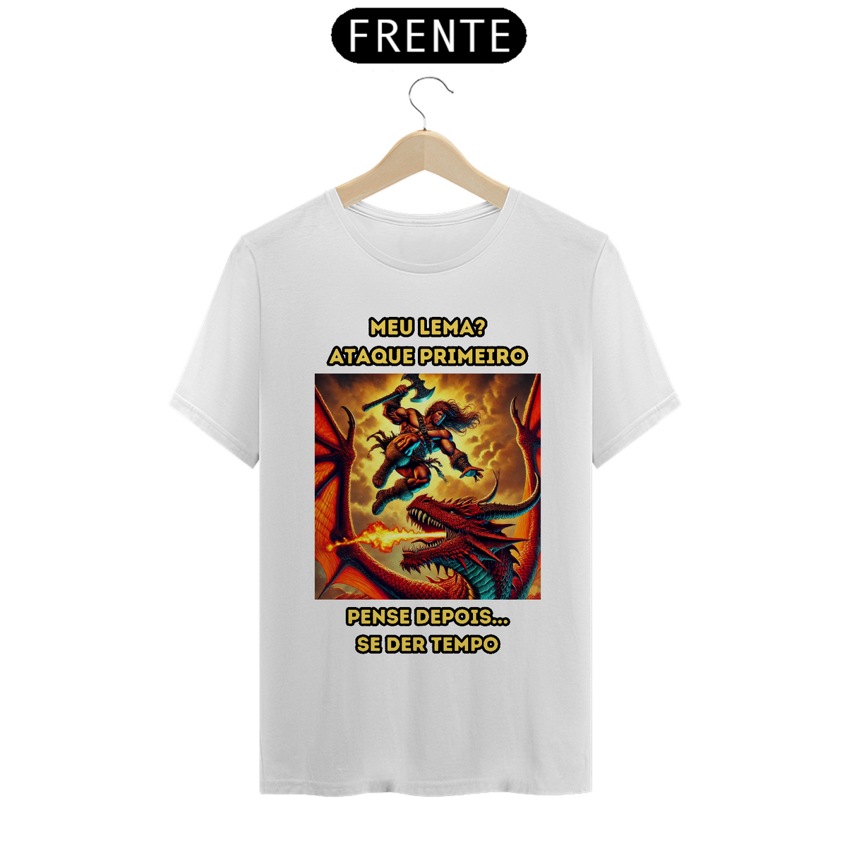 Nome do produto: T-Shirt Classic RPG cômica