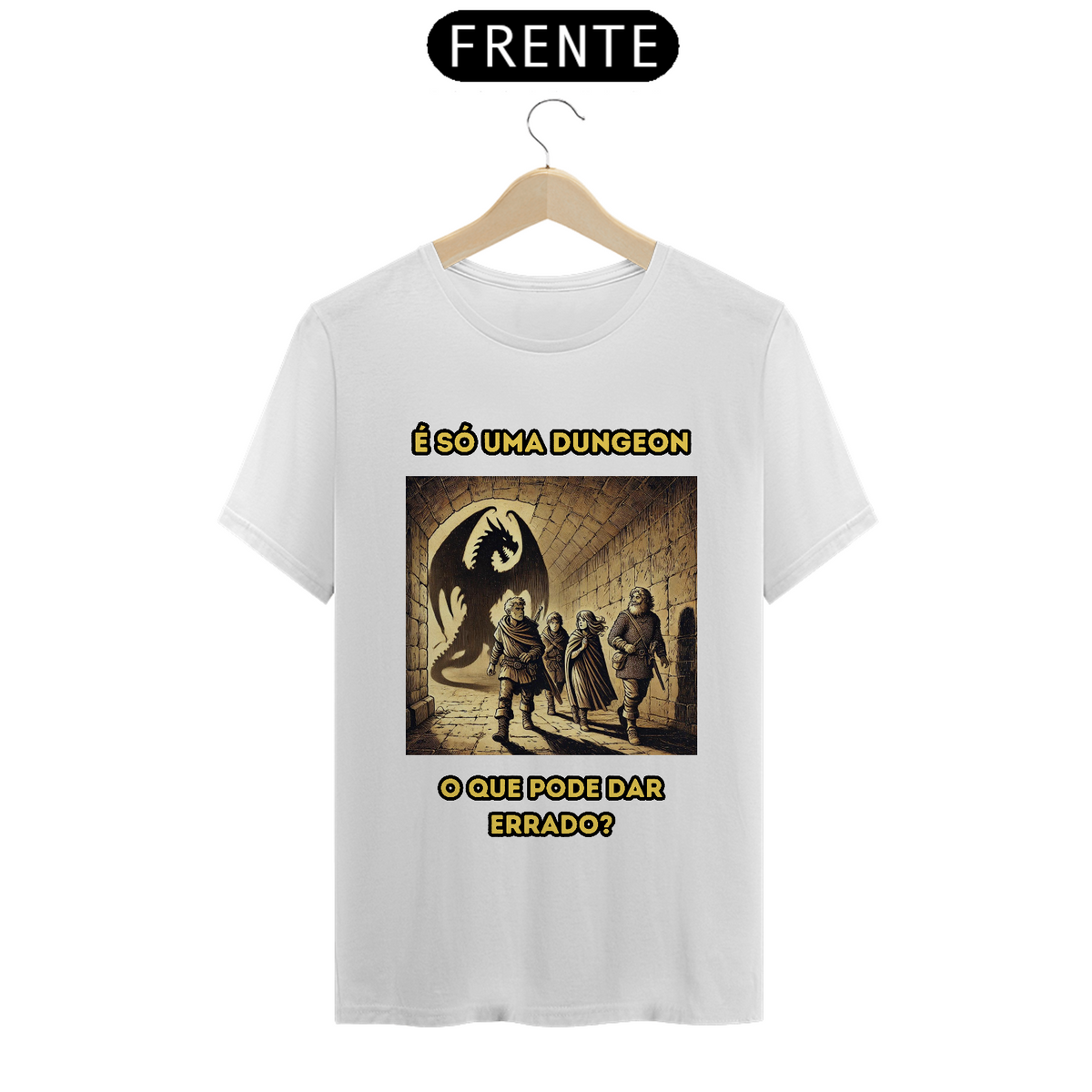 Nome do produto: T-Shirt Classic RPG cômica