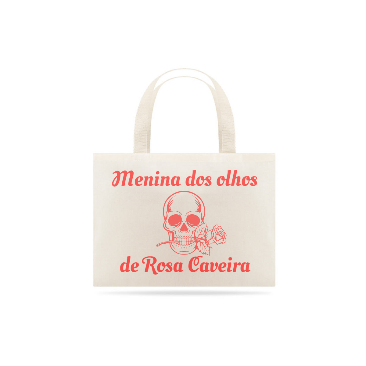 Nome do produto: Ecobag Rosa Caveira