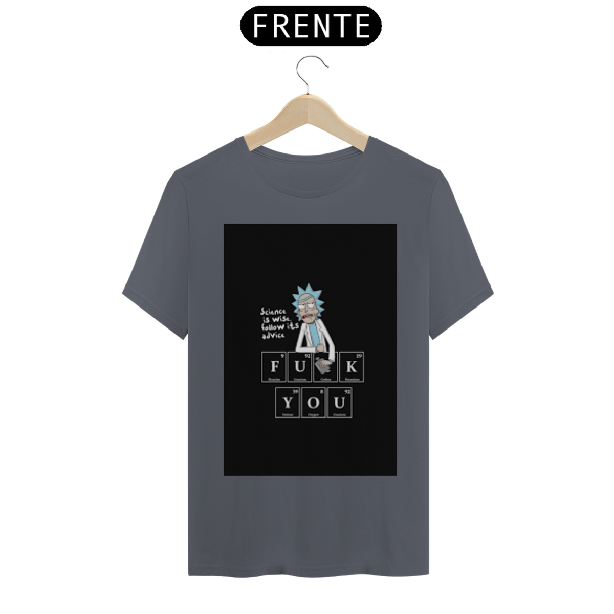 Nome do produto: Camiseta Rick Tabela Periódica