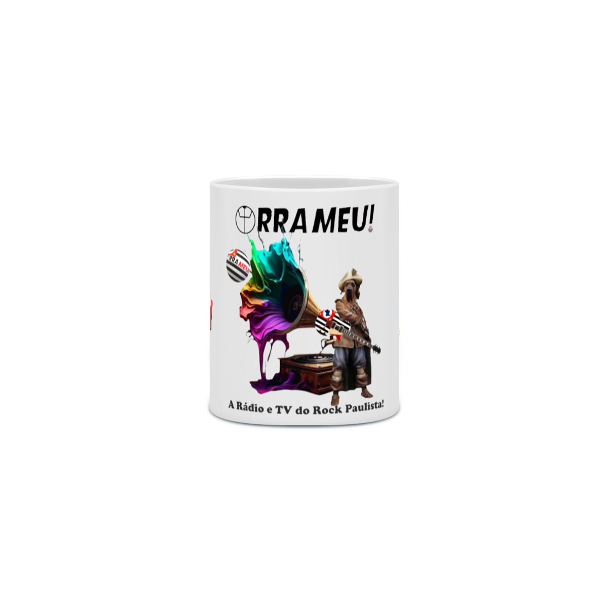 Nome do produto: CANECA ORRA MEU MASCOTE e GRAMOPHONE