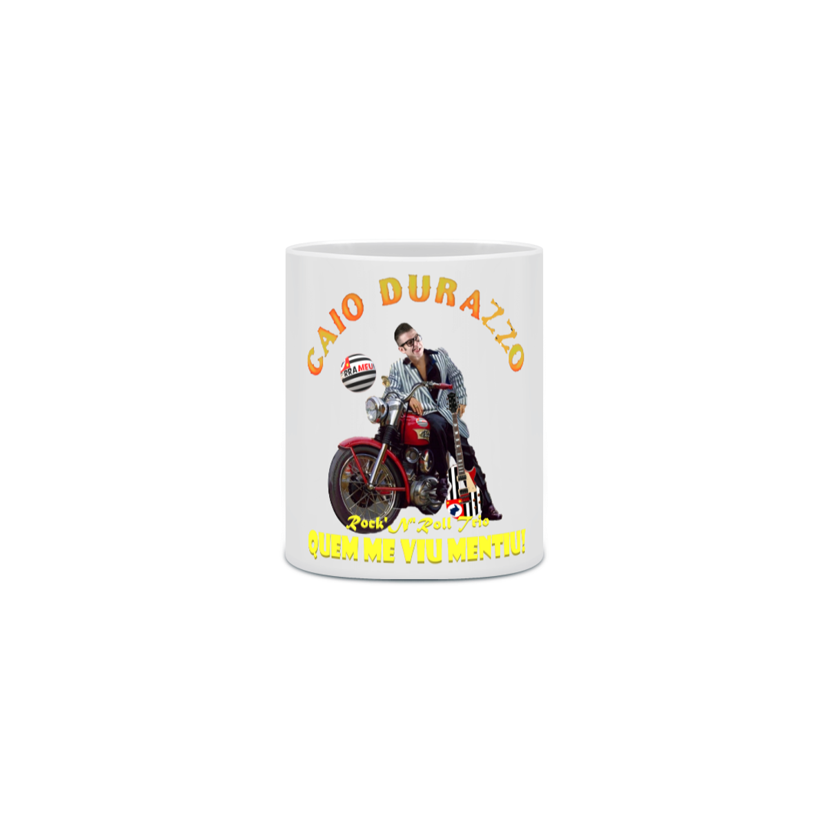 Nome do produto: CANECA CAIO DURAZZO ROCK N\' ROLL TRIO