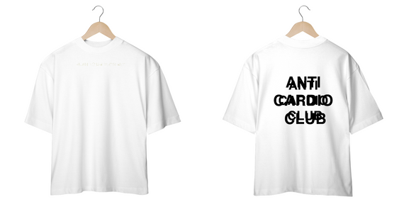 Camiseta Oversized Anti Cardio Club