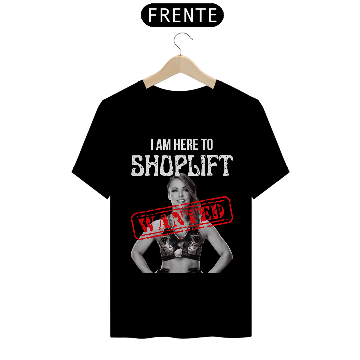 Nome do produto: Camiseta Emma I am here to shoplift