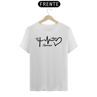 Nome do produtoCamiseta T-Shirt Quality  Fé Amor Esperança - Unissex
