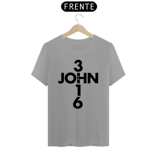 Nome do produtoCamiseta T-Shirt Quality  John 3:16  Cruz - Unissex