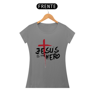 Camiseta Baby long Quality Jesus Is The Hero