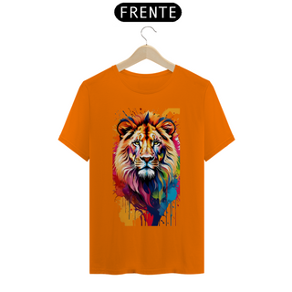 Nome do produtoCamiseta T-Shirt Quality   Leão Colorido - Unissex