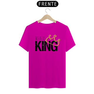 Nome do produtoCamiseta T-Shirt Quality  Jesus Is King - Unissex