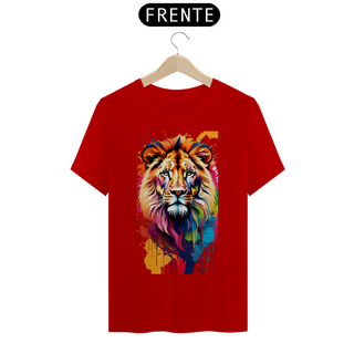 Nome do produtoCamiseta T-Shirt Quality   Leão Colorido - Unissex