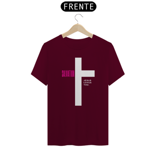 Nome do produtoCamiseta T-Shirt Quality Salvation Jesus Lover You - Unissex