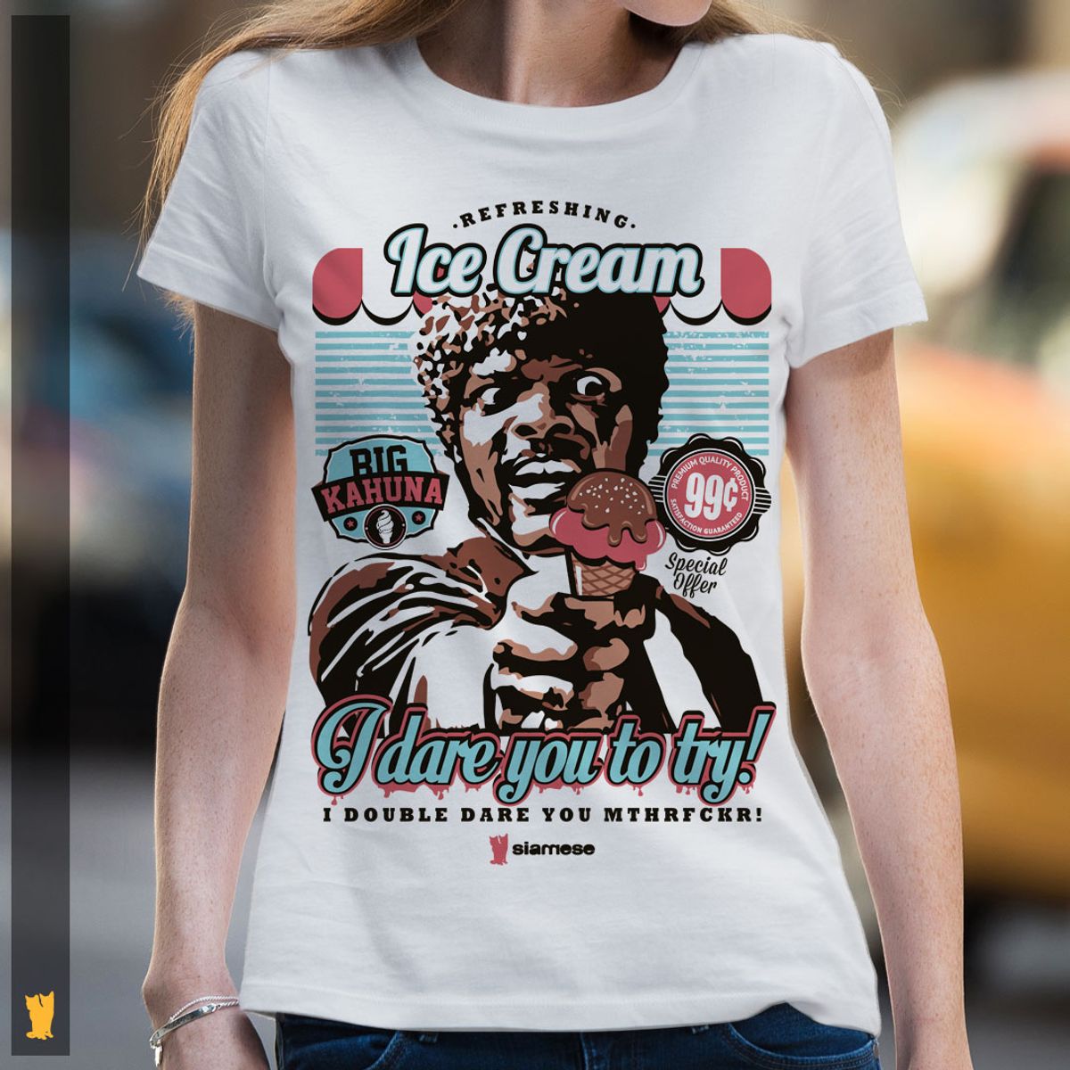 Nome do produto: SIAMESE FEMININA PULP FICTION ICE CREAM