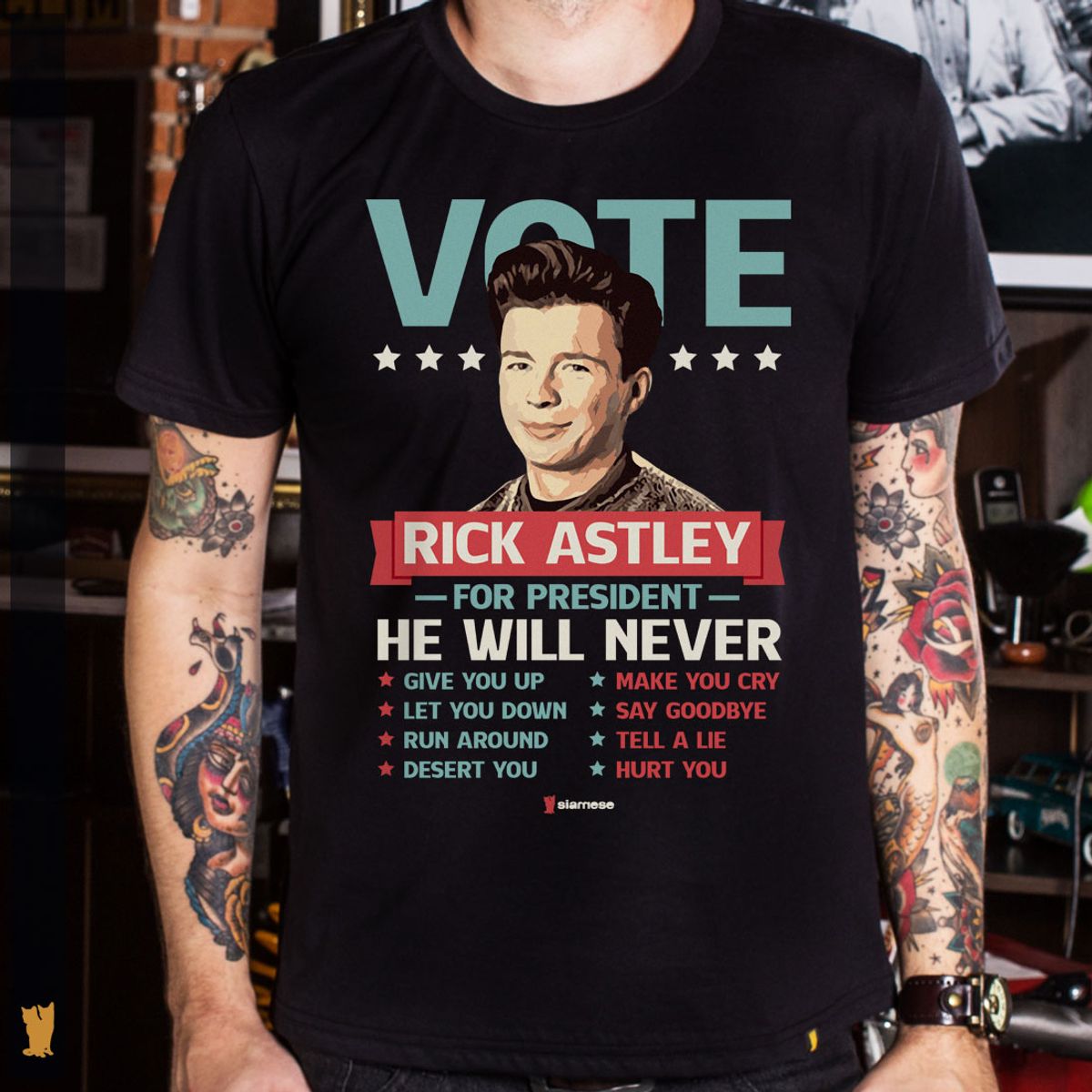 Nome do produto: SIAMESE VOTE RICK ASTLEY