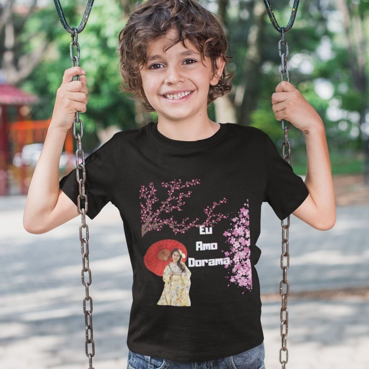 Nome do produto: Camiseta Classic Infantil - Eu Amo Dorama - Diversas Cores