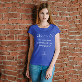 Nome do produtoT-shirt Feminina Básica Cores I - Escorpião - Coleção Diversas