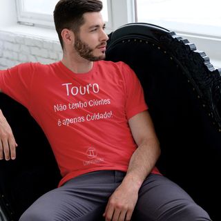 Nome do produtoT-Shirt Masculina Básica Cores I - Touro - Coleção Diversas