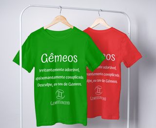 Nome do produtoT-Shirt Feminina Básica Cores I - Gêmeos - Coleção Diversas