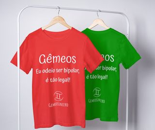 Nome do produtoT-Shirt Feminina Básica Cores I - Gêmeos - Coleção Diversas