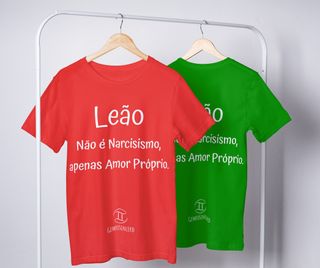 Nome do produtoT-shirt Feminina Básica Cores I - Leão - Coleção Diversas