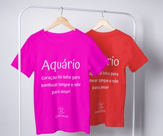 Nome do produtoT-shirt Feminina Básica Cores I - Aquário - Coleção Diversas