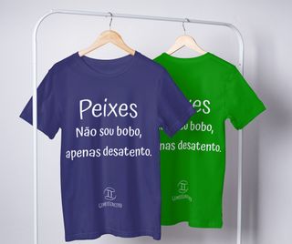 Nome do produtoT-shirt Feminina Básica Cores I - Peixes - Coleção Diversas