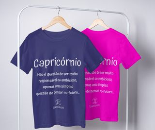 Nome do produtoT-shirt Feminina Básica Cores I - Capricórnio - Coleção Diversas