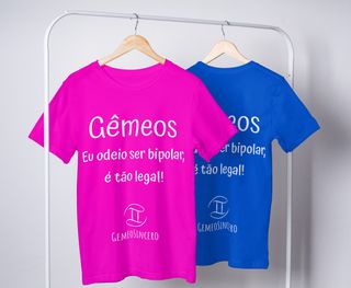 Nome do produtoT-Shirt Feminina Básica Cores I - Gêmeos - Coleção Diversas