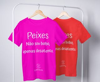 Nome do produtoT-Shirt Masculina Básica Cores I - Peixes - Coleção Diversas