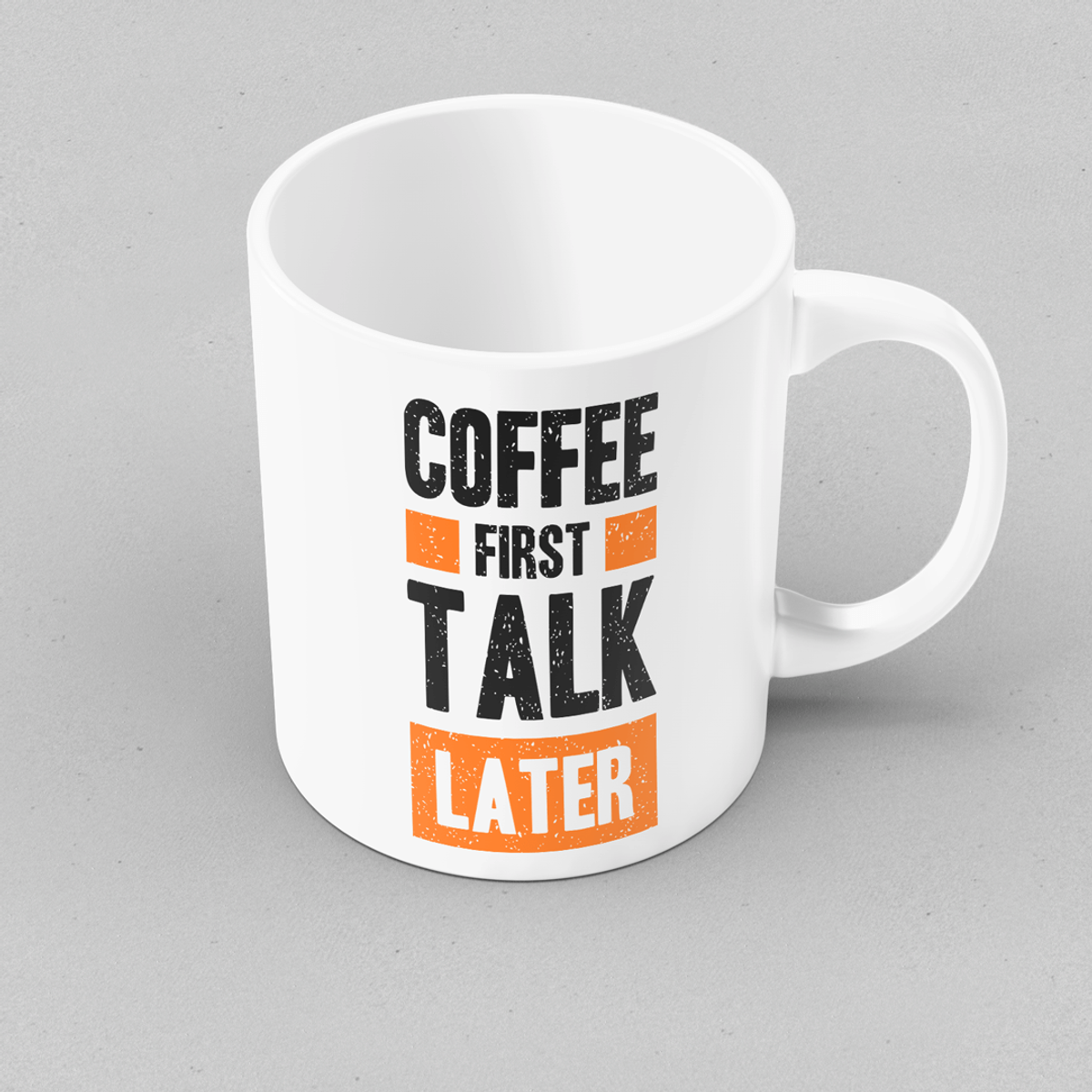 Nome do produtoCANECA COFFEE FIRST TALK LATER