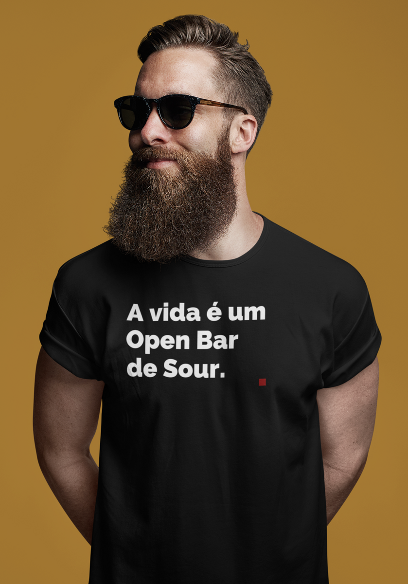 Nome do produto: TSHIRT OPEN BAR DE SOUR