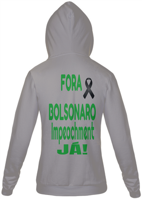 Blusa de moleton ''Fora Bolsonaro''