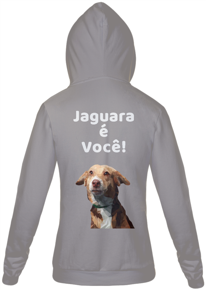 Nome do produto: Jaqueta Moletom Masculino Estampa Cachorro Jaguara é você