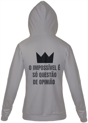 Camisa moleton frase chorão 