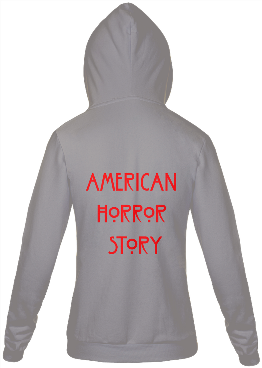 Nome do produto: Jaqueta Moletom Masculino com Estampa da Série American Horror Story - AHS