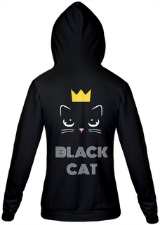 Moletom masculino black cat