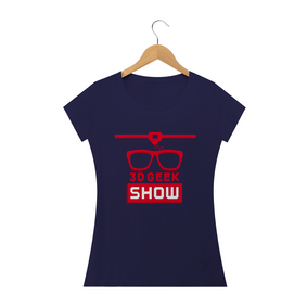 Camiseta Feminina Azul - 3D Geek Show