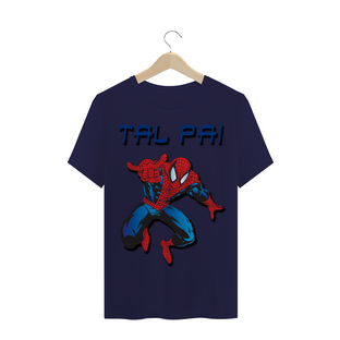 Nome do produtoTal pai - homem aranha - T-shirt Clássica