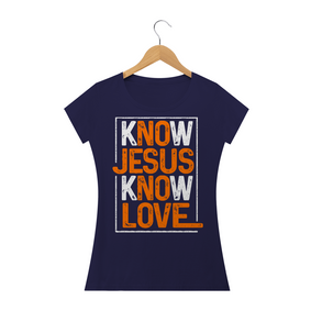Camiseta Baby Look Sacrovia Know Jesus