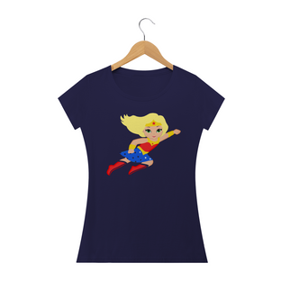 Nome do produtocamiseta Mulher Maravilha loirinha