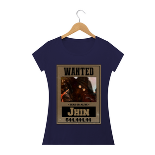 Nome do produtoCamiseta Jhin LoL Wanted 4 cores