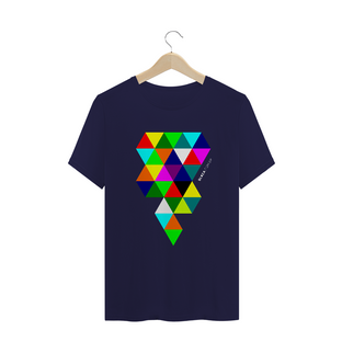Nome do produtoTriângulos Coloridos, Camiseta Masculina, Bluza.com.br