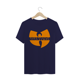 Nome do produtoCamiseta de Malha Quality Wu Tang Clan Logo Texto Tradicional Laranja