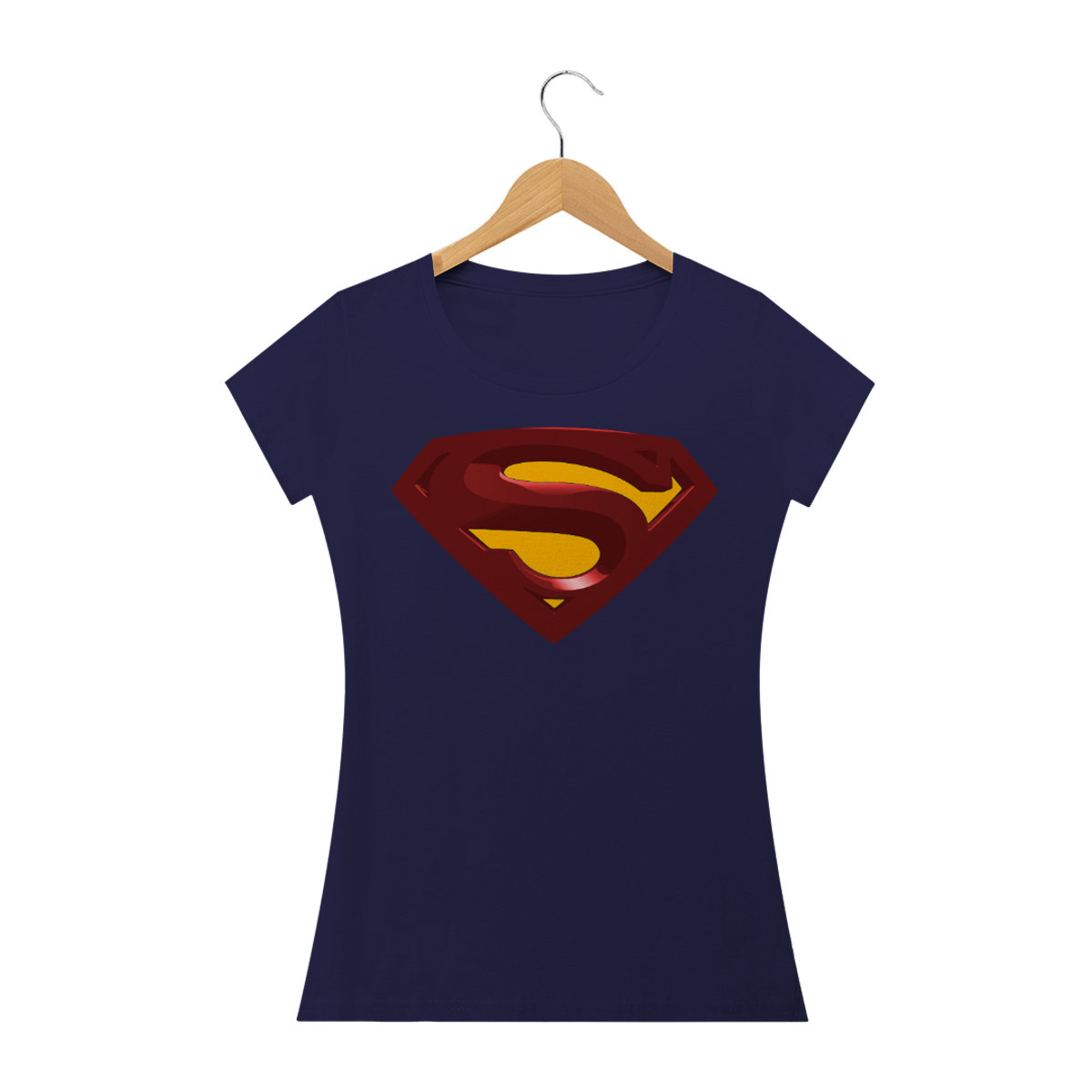 Nome do produto: Camiseta Baby Look Superman Logo