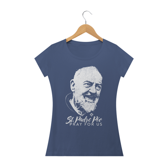Camiseta Feminina São Padre Pio