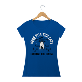 Here For The Cats - Camiseta Babylook