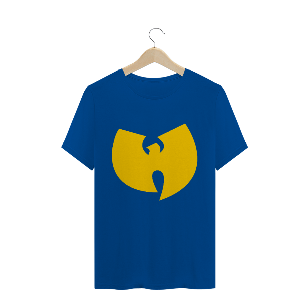Nome do produto: Camiseta de Malha Quality Wu Tang Clan Logo Tradicional Yellow