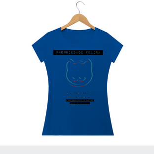 Nome do produtoCamiseta Feminina Propriedade Felina