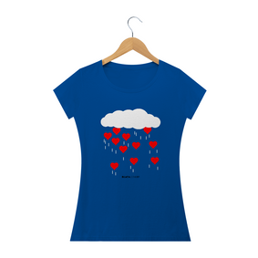Chuva de Corações, Camiseta Feminina, Bluza.com.br
