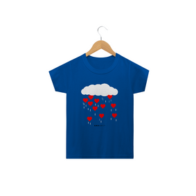 Chuva de Corações, Camiseta Infantil, Bluza.com.br